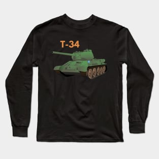 Soviet T-34 Tank Long Sleeve T-Shirt